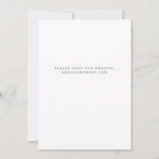 Moderne foto-inkuiling unieke bruiloft bespaart da save the date (Achterkant)