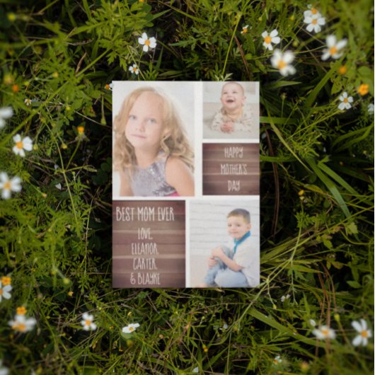 Moderne foto-inkuilkaart kaart