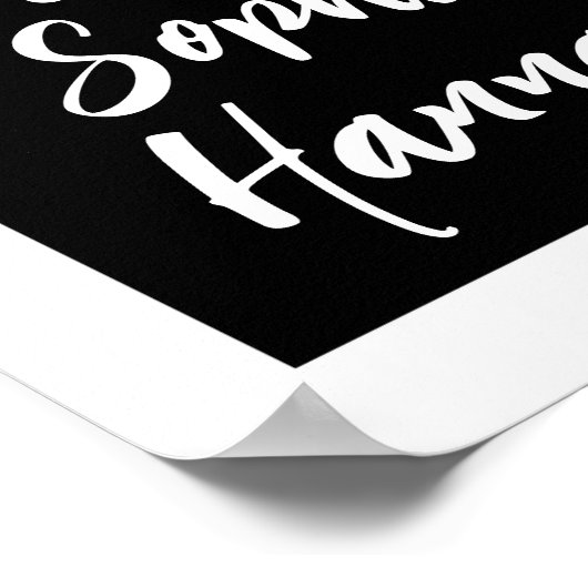 Moderne foto-inkuilzussen poster (Hoek)