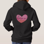 Moderne foto-inkuvelhartritme hoodie (Achterkant)