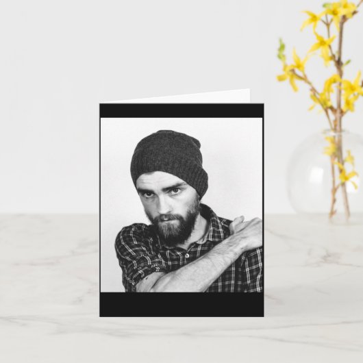 Moderne foto  kaart (Gele Bloem)