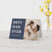 Moderne Foto Kaart Beste Papa Ooit (Gele Bloem)