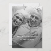 Moderne foto-kalligrafie 50th Wedding Jubileum Kaart (Achterkant)