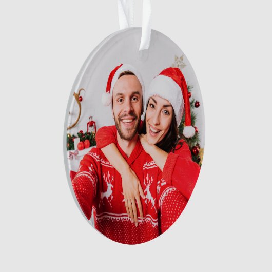 Moderne Foto Kerst Grappige Definitie  Ornament (voorkant)