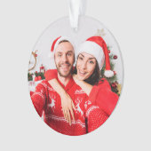 Moderne Foto Kerst Grappige Definitie  Ornament (voorkant)