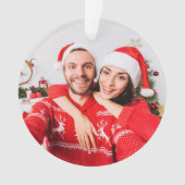 Moderne Foto Kerst Grappige Definitie  Ornament (voorkant)