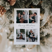 Moderne Foto Kerst Kaart met Fotocollage