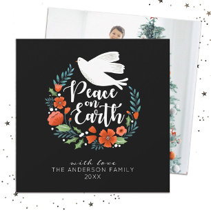 Moderne foto-kerstfeestkaart feestdagenkaart