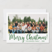 Moderne foto kerstkaart (Voorkant)