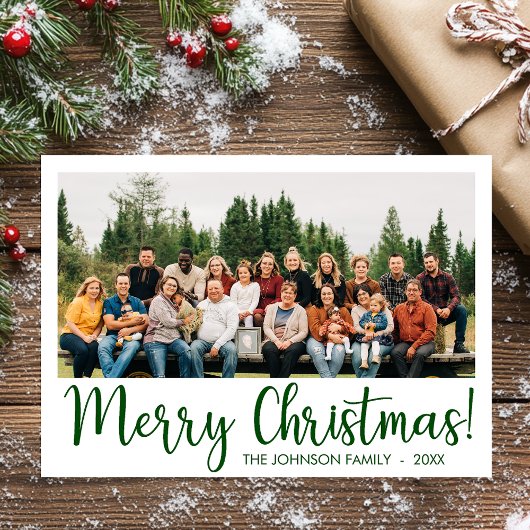 Moderne foto kerstkaart