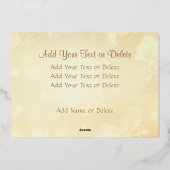 Moderne foto Kerstmis Jezus kruis rood Folie Feestdagenkaart (Achterkant)