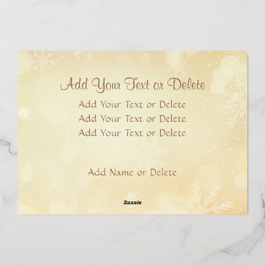 Moderne foto Kerstmis Jezus kruis rood Folie Feestdagenkaart (Achterkant)