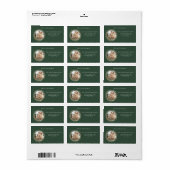 Moderne foto kerstretour adres etiket (Full Sheet)