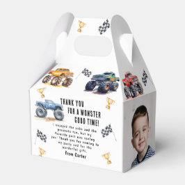 Moderne foto | Kinder Monster Trucks Verjaardagsfe Bedankdoosjes