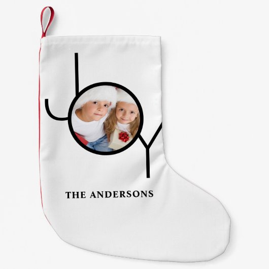 Moderne foto kleine kerstsok (Voorkant)