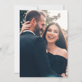 Moderne foto Koninklijke Blauwe & Witte Bloemen Br Kaart (Achterkant)