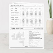 Moderne Foto Krant Baby Shower Kaart (Achterkant)