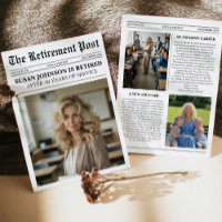 Moderne foto krant pensioenkaart