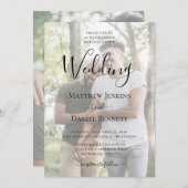 Moderne foto LGBTQ Bruiloft Kaart (Voorkant / Achterkant)