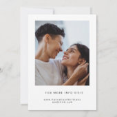 Moderne Foto LGBTQ Trouwherinnering Save The Date (Achterkant)