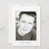 Moderne Foto Lijst Graduation Party Kaart (Voorkant)