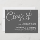 Moderne Foto Lijst Graduation Party Kaart (Achterkant)