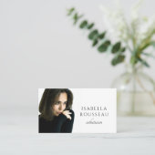 Moderne foto make-up artiest huidverzorging visitekaartje (Staand voorkant)