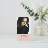 Moderne foto make-up artiest visitekaartje (Staand voorkant)