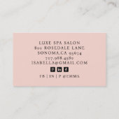 Moderne foto make-up artiest visitekaartje (Achterkant)