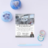 Moderne foto makelaar op maat flyer (Enkel)