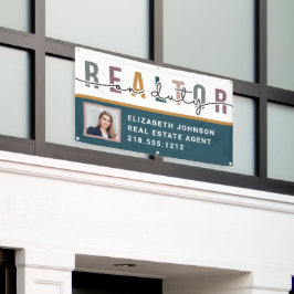 Moderne foto makelaar van dienst promotie banner