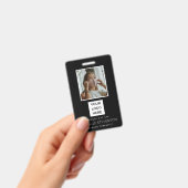 Moderne foto medewerker zwart badge (Handheld)