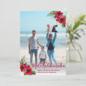 Moderne Foto Mele Kalikimaka-kerstkaarten Feestdagenkaart (Staand voorkant)