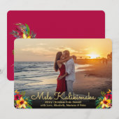 Moderne Foto Mele Kalikimaka-kerstkaarten Feestdagenkaart (Voorkant / Achterkant)