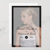 Moderne Foto met Chic Script Bridal Luncheon Kaart (Voorkant / Achterkant)