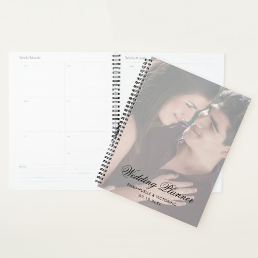 Moderne foto met Elegant Script Wedding Planner (Display)