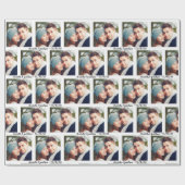 Moderne foto met handgeschreven script aangepaste  cadeaupapier (Vlak)