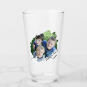 Moderne foto met kraseffect | Persoonlijke bier Glas (Voorkant)