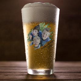 Moderne Foto met Kraseffect | Persoonlijke Biergla Glas