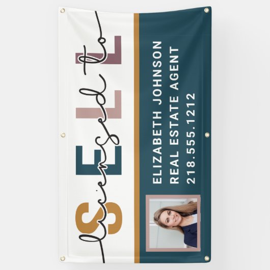 Moderne foto met licentie voor verkoop Realtor Ban Spandoek (Verticaal)