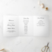 Moderne foto met overlay | Bruiloft Drieluik Programma (Binnen)