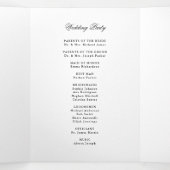 Moderne foto met overlay | Bruiloft Drieluik Programma (Binnenkant midden)