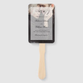 Moderne foto met overlay bruiloft handwaaier (Voorkant)