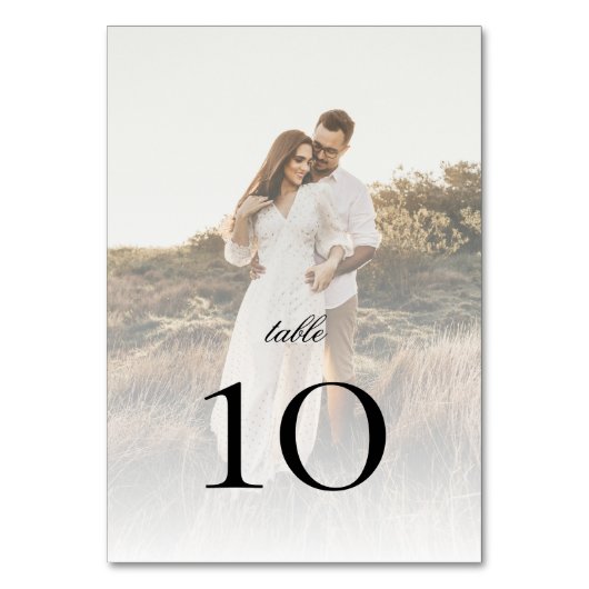 Moderne foto met overlay bruiloft kaart (Voorkant)