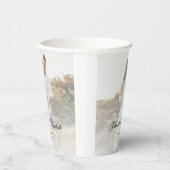 Moderne foto met overlay bruiloft papieren bekers (Rechts)