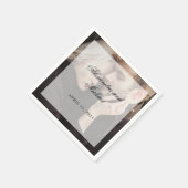 Moderne foto met overlay | Bruiloft Servet (Hoek)