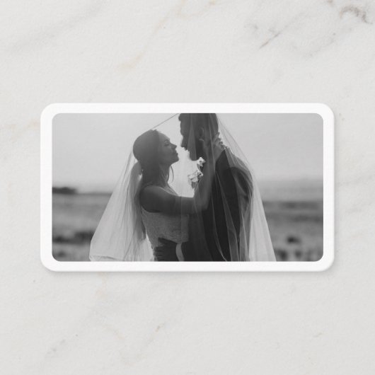 Moderne foto met QR Code Professional Visitekaartje (Voorkant)