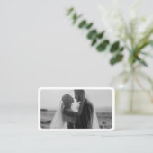 Moderne foto met QR Code Professional Visitekaartje (Staand voorkant)