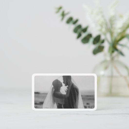 Moderne foto met QR Code Professional Visitekaartje (Staand voorkant)