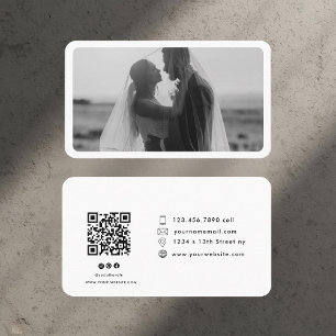 Moderne foto met QR Code Professional Visitekaartje